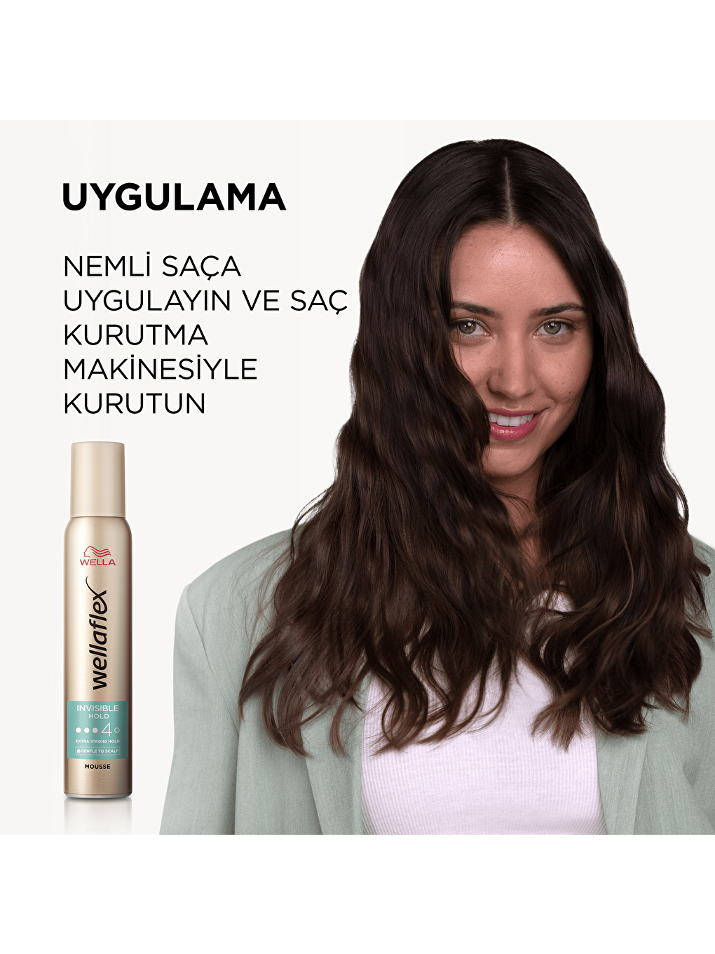 Wella Wellaflex Invisible Hold Görünmez Tutuş Sağlayan Saç Köpüğü Extra Strong Hold - 200 ml - 3