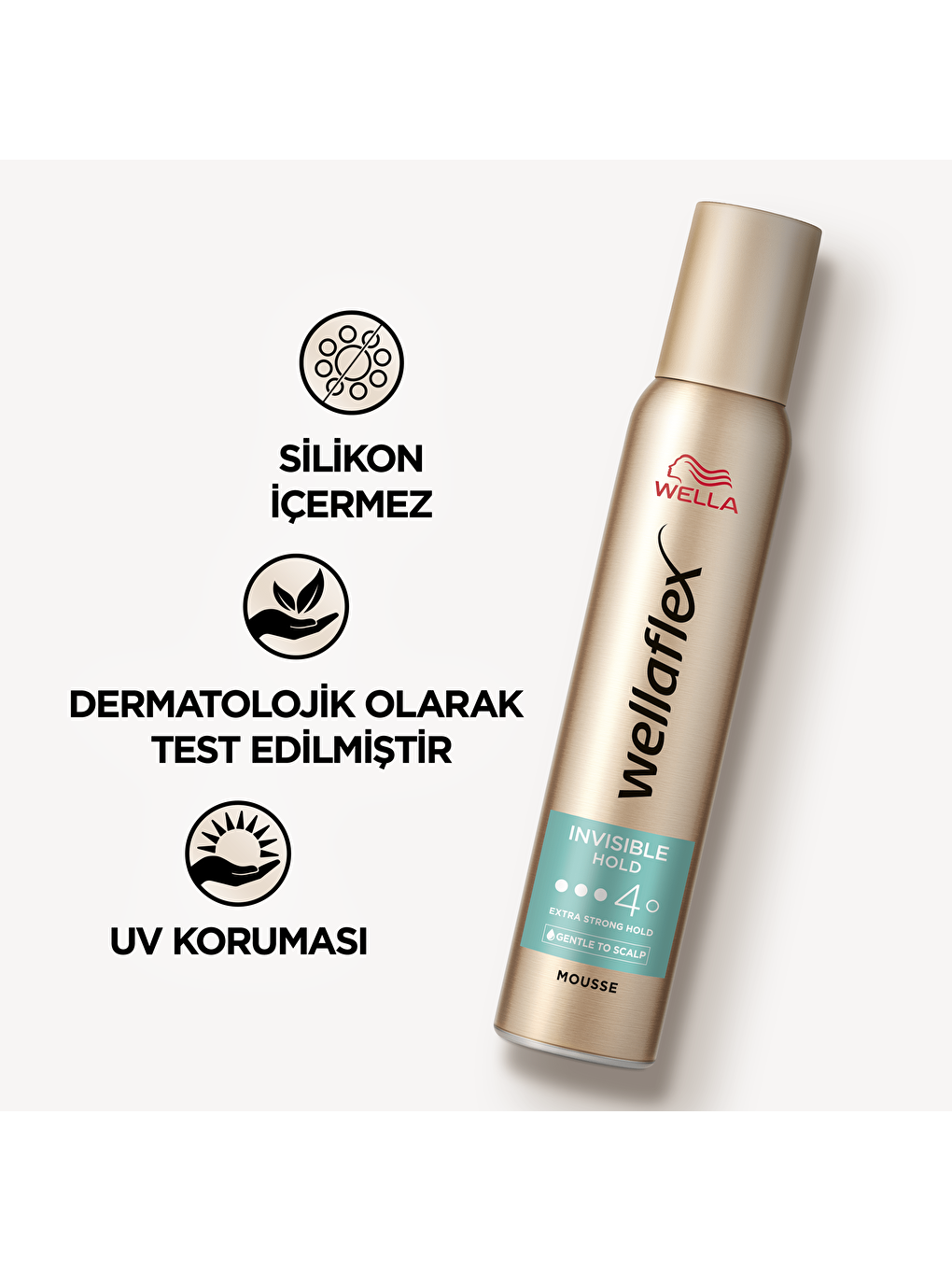 Wella Wellaflex Invisible Hold Görünmez Tutuş Sağlayan Saç Köpüğü Extra Strong Hold - 200 ml - 4