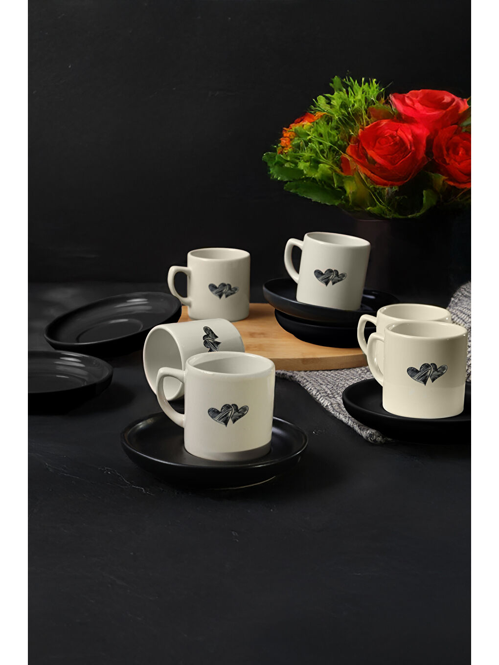 Karışık Amour Kahve Takımı 12 Parça 6 Kişilik-1