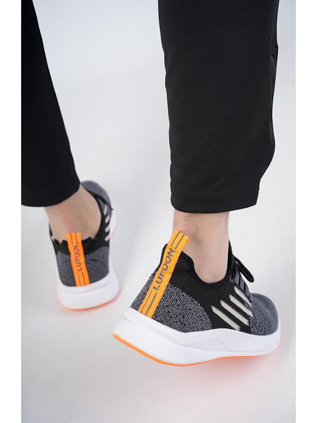 Muggo Füme-Siyah Ultraboost Unisex Ortopedik Günlük  Yürüyüş Koşu Sneaker Spor Ayakkabı - 3