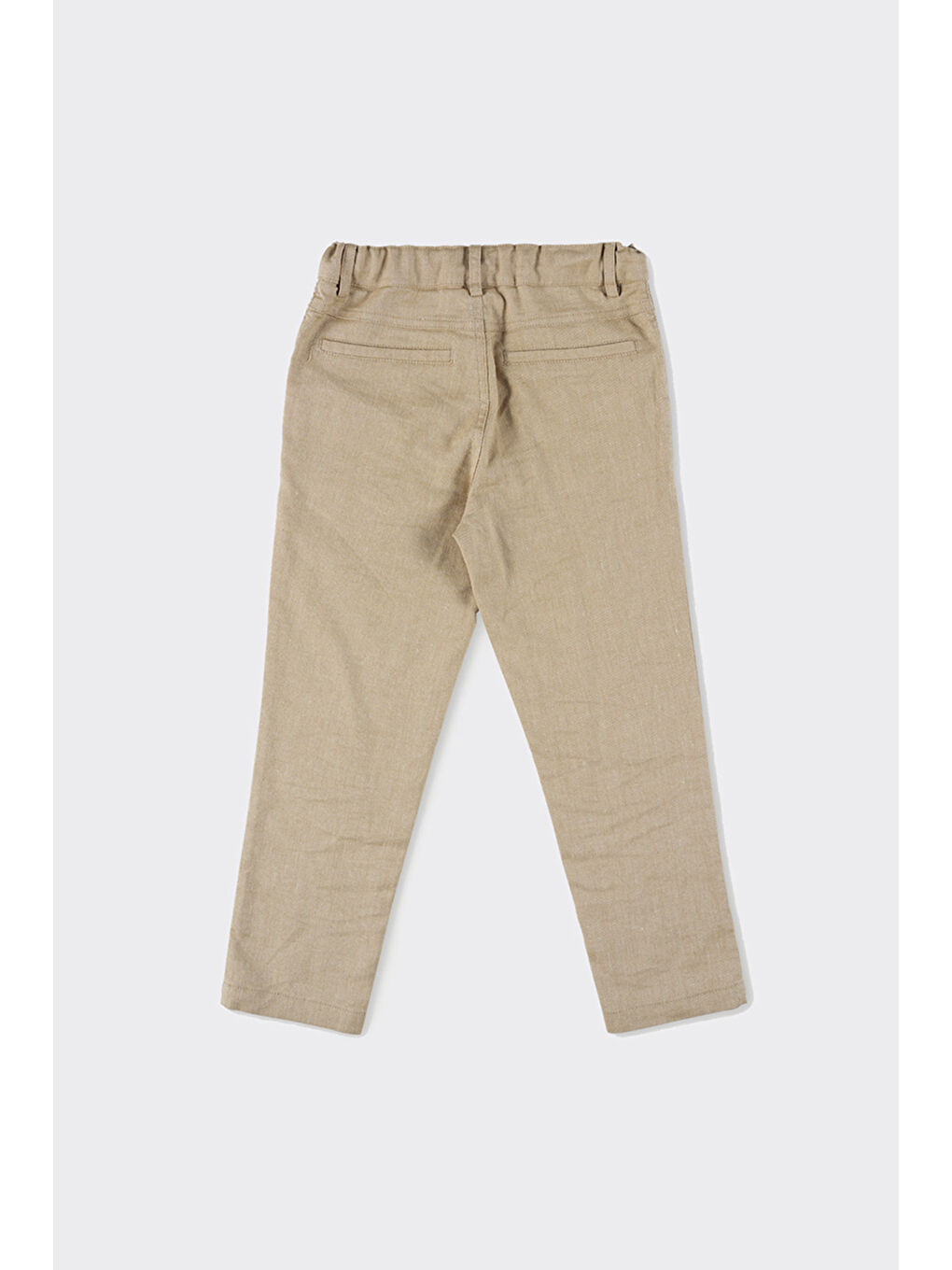 Erkek Çocuk Düğmeli Bej Pantolon-1