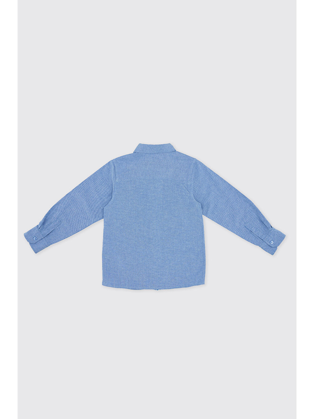 Erkek Çocuk Oxford Mavi Gömlek-3