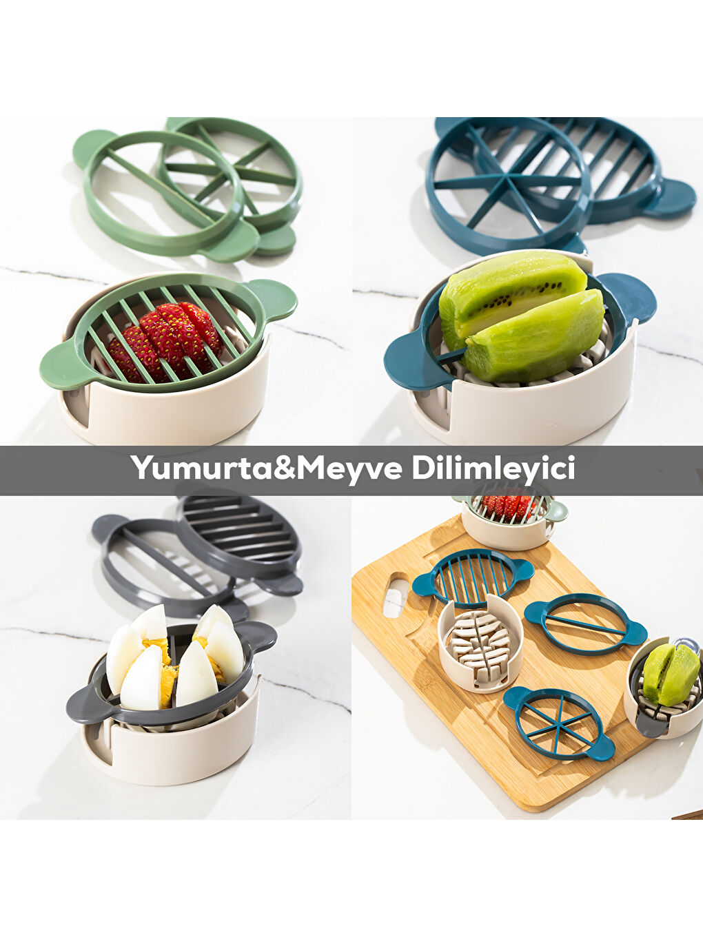 Beyaz SC-299 Yumurta ve Meyve Dilimleyici Çok Amaçlı Doğrayıcı