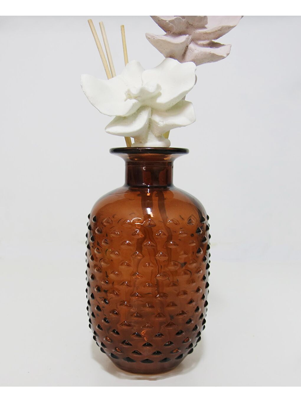 Özel Kutulu Kahverengi Kabartmalı Şişe Dark Amber Oda Kokusu Hediye Seti-2