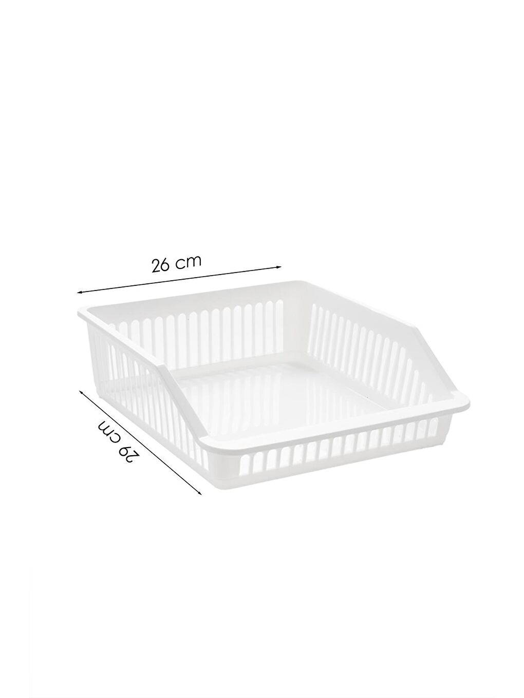 Beyaz Org-25 4 lü Çok Amaçlı Buzdolabı İçi Düzenleyici Sebze Meyve Organizer Sepet-1