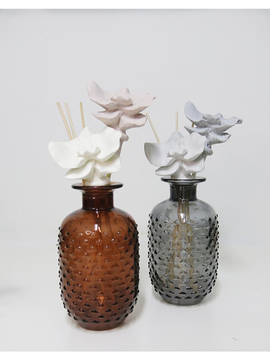 Özel Kutulu Kahverengi Kabartmalı Şişe Dark Amber Oda Kokusu Hediye Seti-3