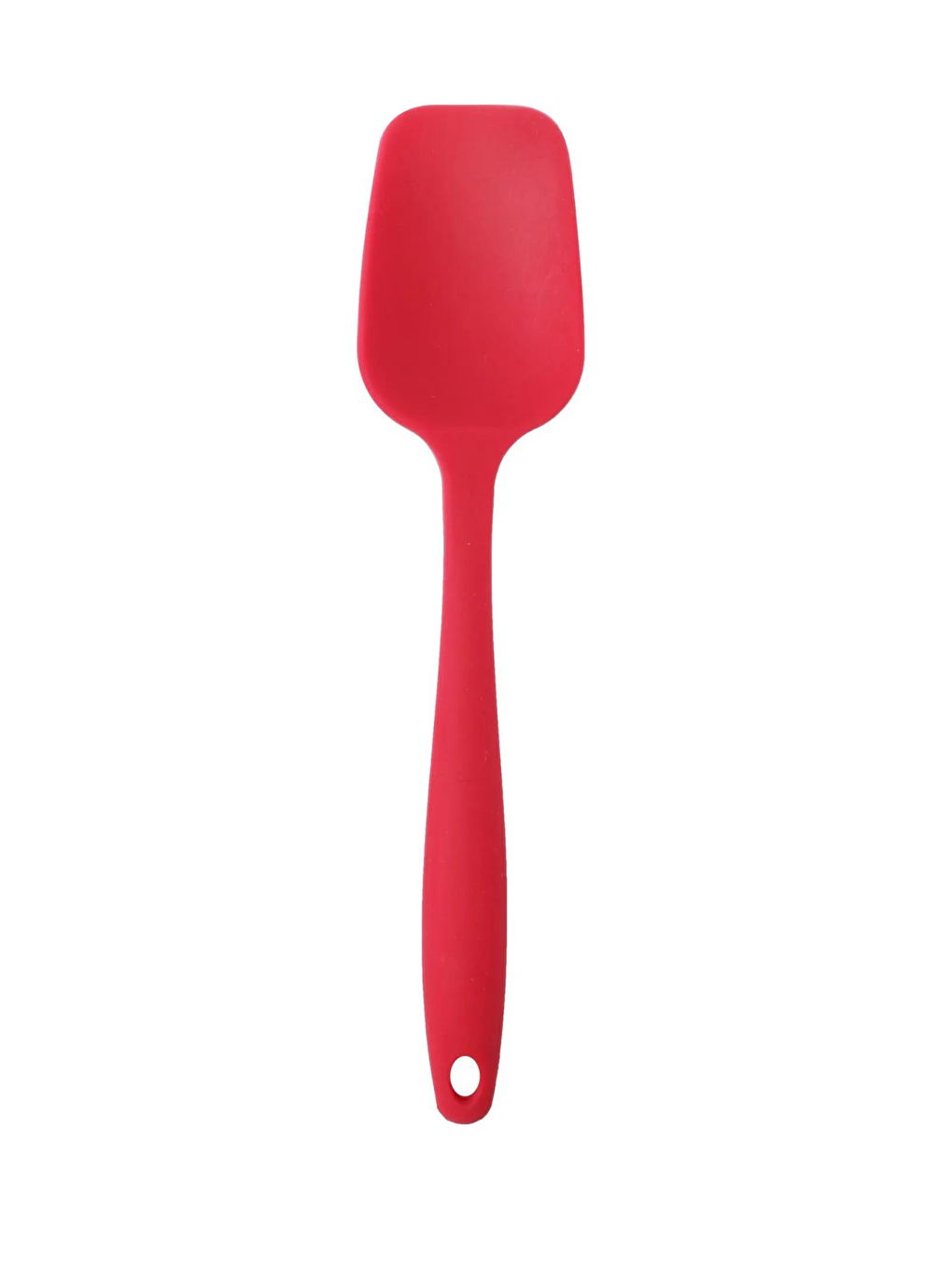 Kitchen Design Lab Kirmizi Büyük Boy Yanmaz Yapışmaz Düz Spatula ve Kaşık Seti Kırmızı2'li - 1