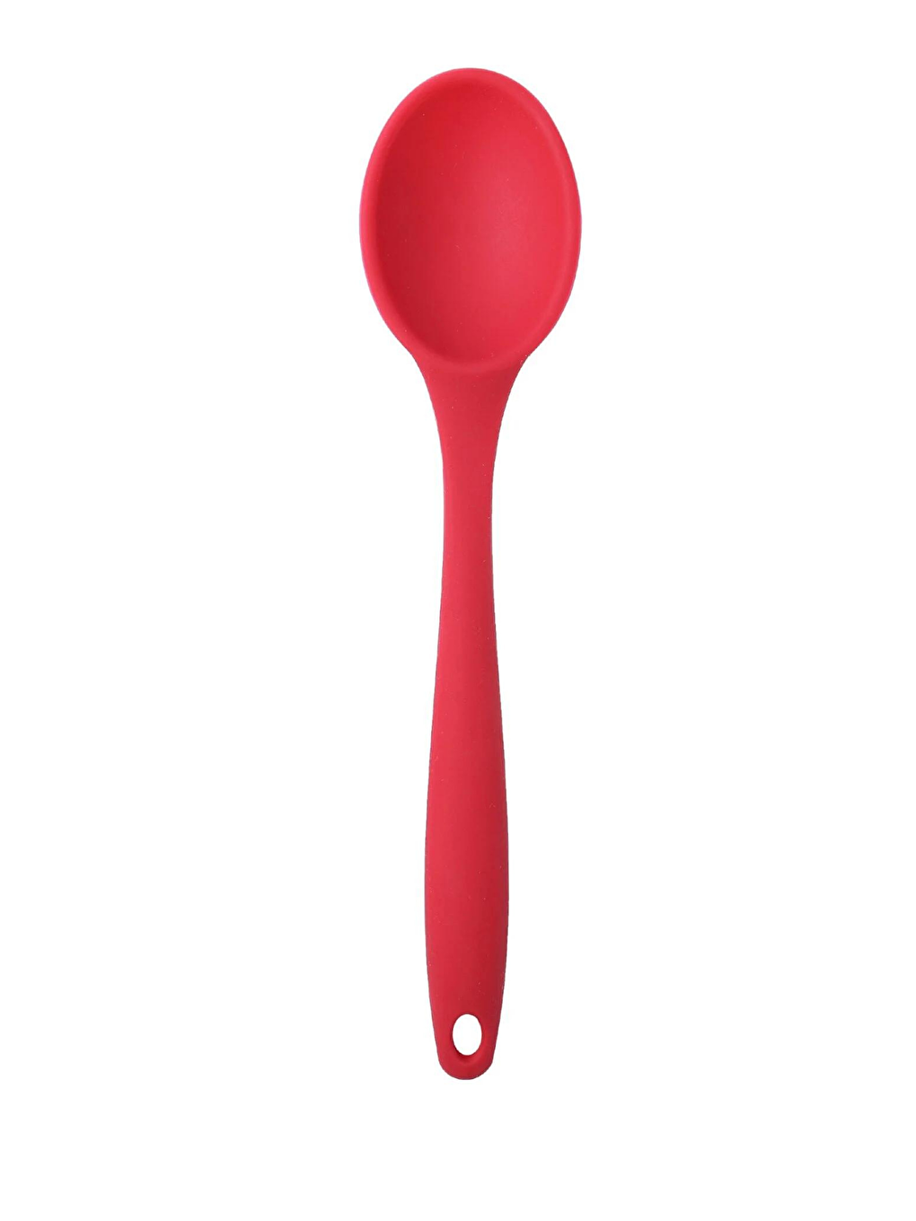 Kitchen Design Lab Kirmizi Büyük Boy Yanmaz Yapışmaz Düz Spatula ve Kaşık Seti Kırmızı2'li - 2