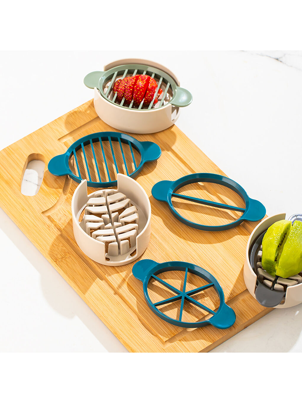 Beyaz SC-299 Yumurta ve Meyve Dilimleyici Çok Amaçlı Doğrayıcı-5