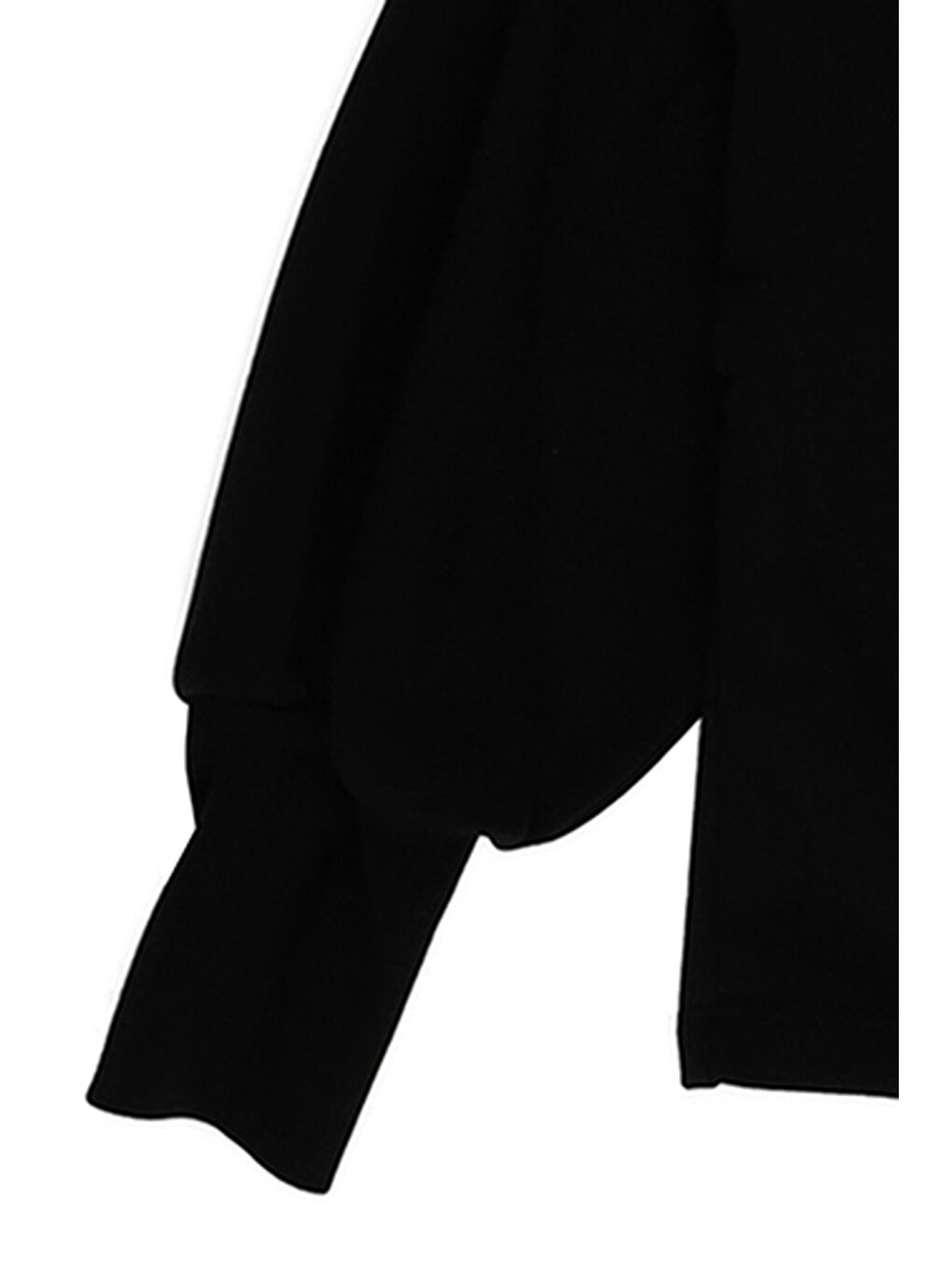 Siyah Kız Çocuk Aksesuar Detaylı Sweatshirt-2