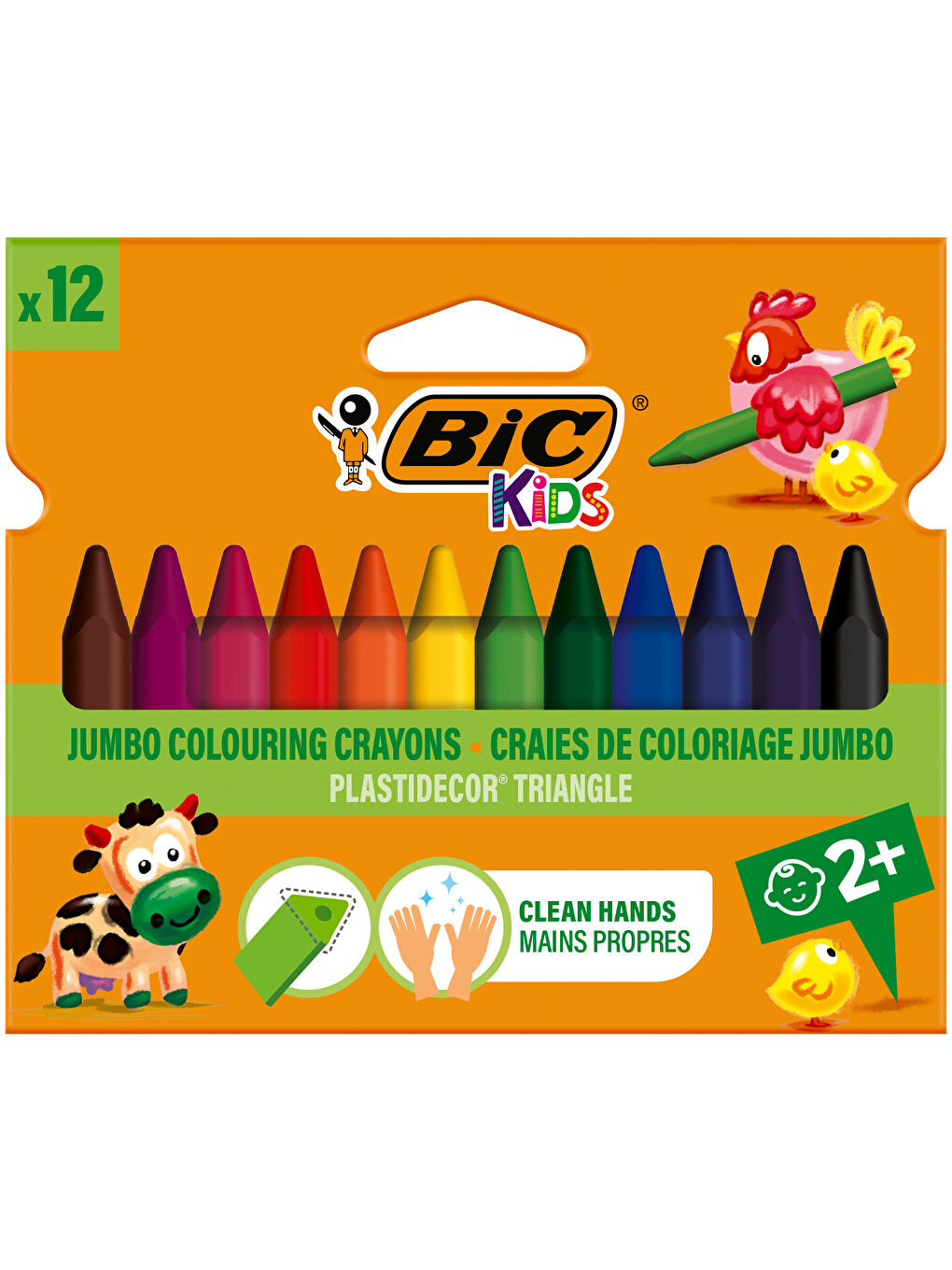 Kids Plastidecor Üçgen Pastel Boya Kalemi 12 Renk