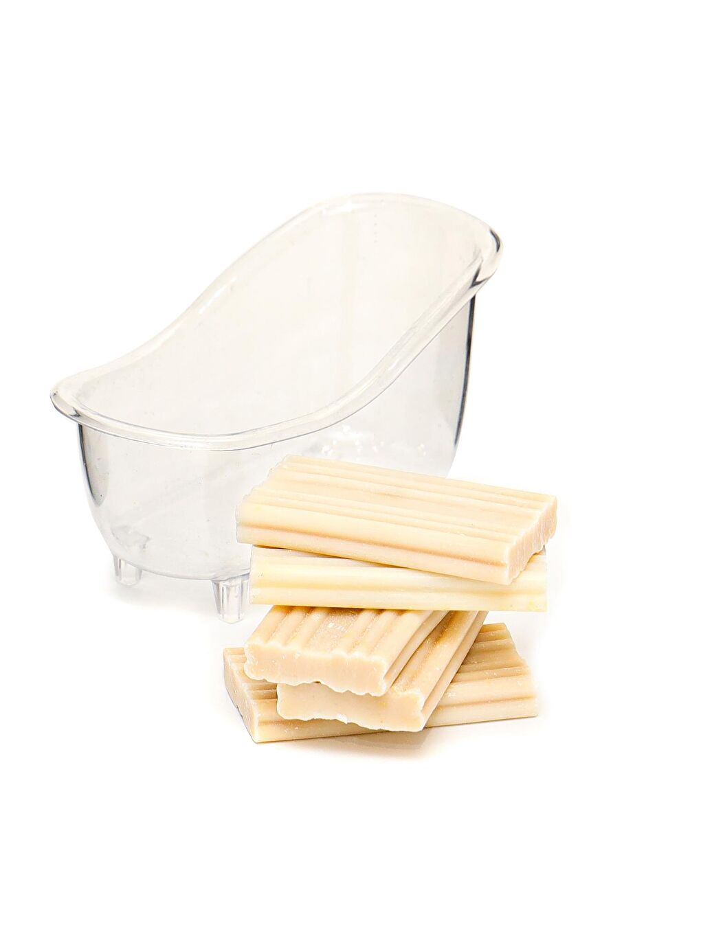 Dekoratif Küvetli Ekru Sabun Banyo Seti-1