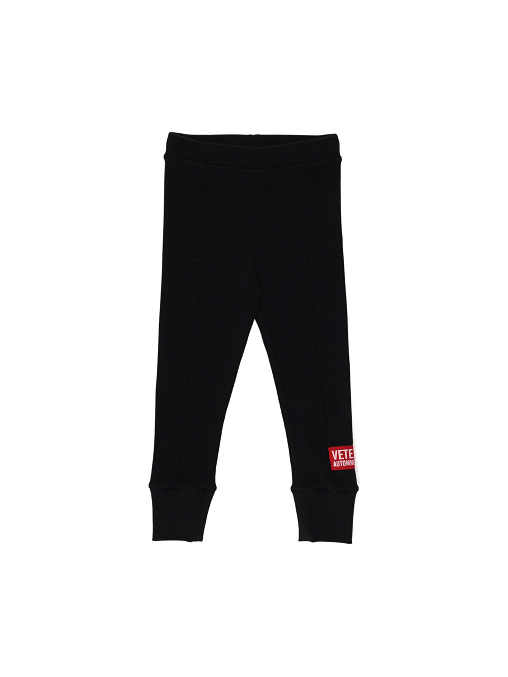 Kız Çocuk Aksesuar Detaylı Siyah Tayt