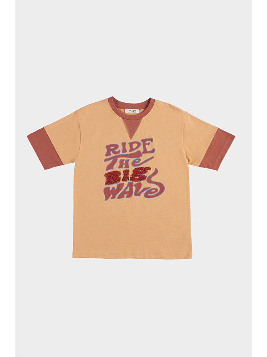 Pembe Erkek Çocuk Kısa Kollu Somon Tişört-3