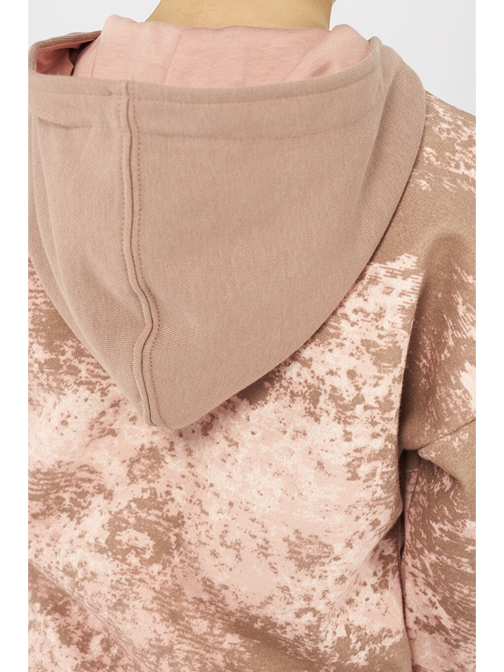 Pembe Erkek Çocuk Baskılı Somon Sweatshirt-1