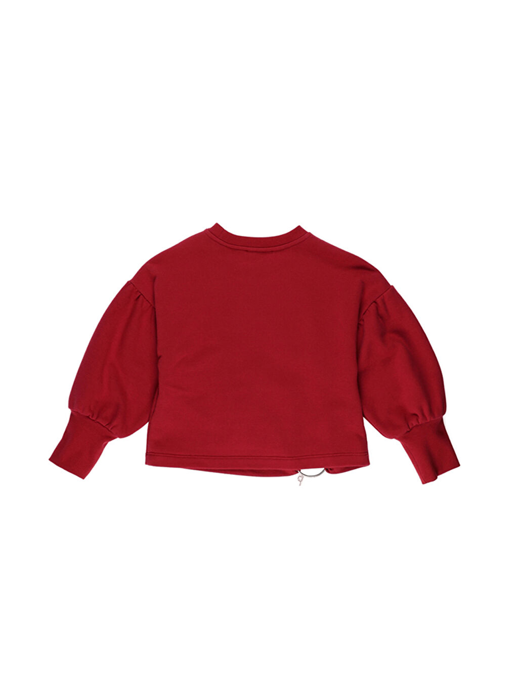 Kız Çocuk Aksesuar Detaylı Kırmızı Sweatshirt-1