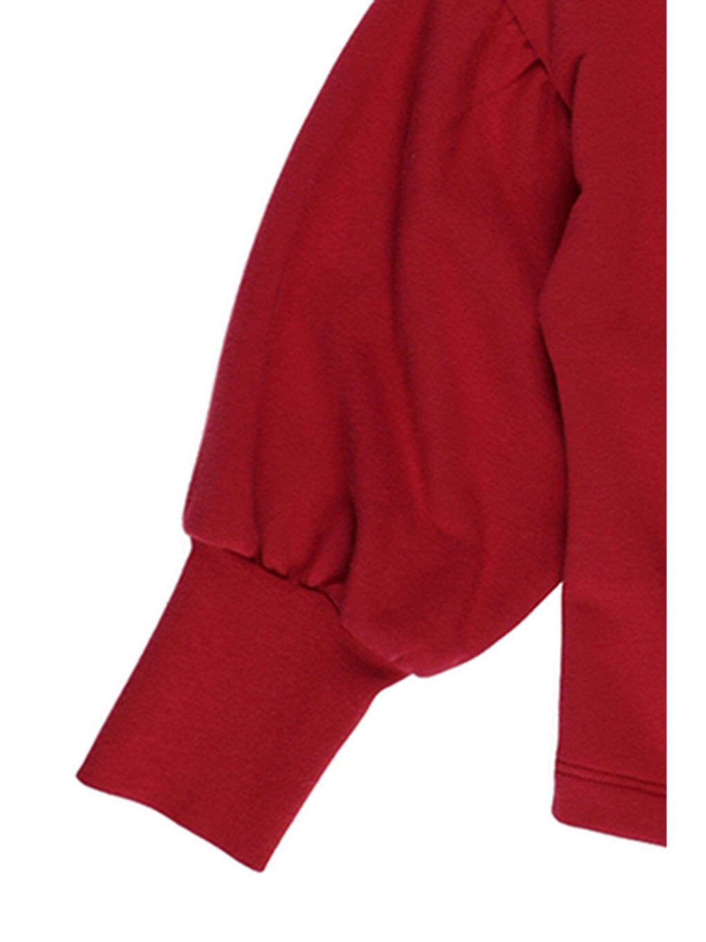 Kız Çocuk Aksesuar Detaylı Kırmızı Sweatshirt-2