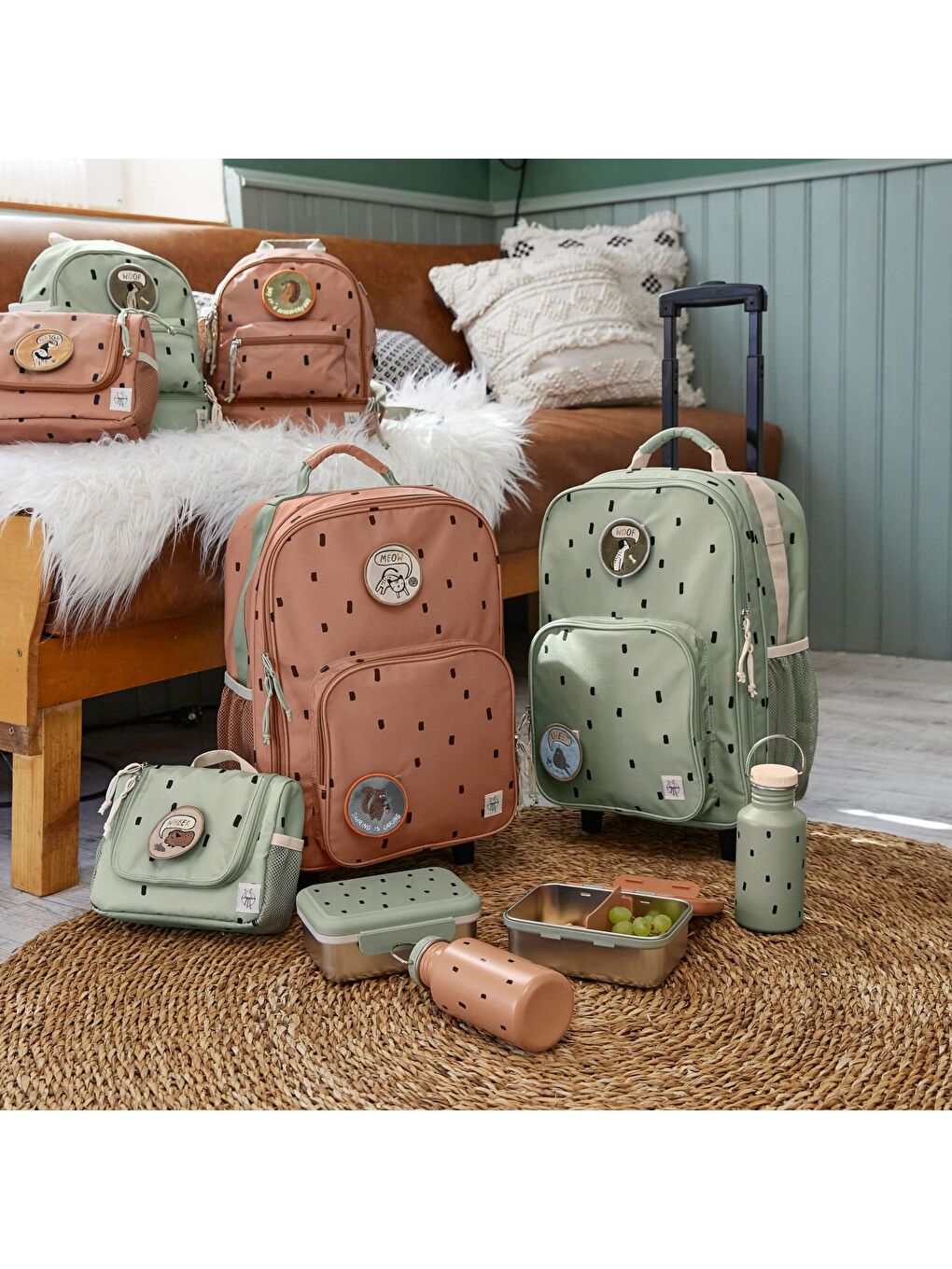 Happy Prints Organizer Light Olive-4