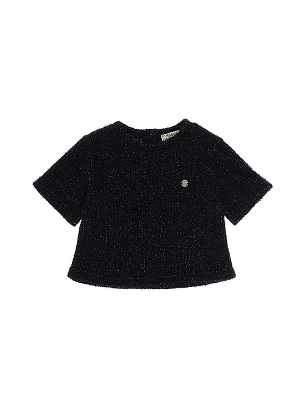 Kız Bebek Gümüş Simli Siyah Triko