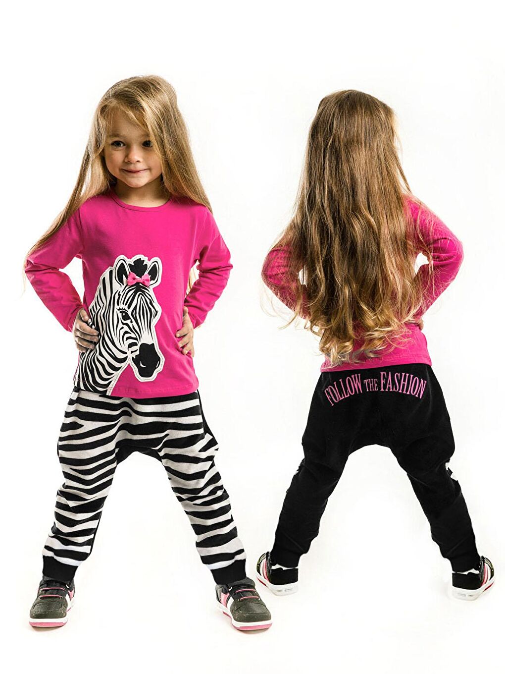 Denokids Karışık Zebra Fashion Baggy Takım - 4