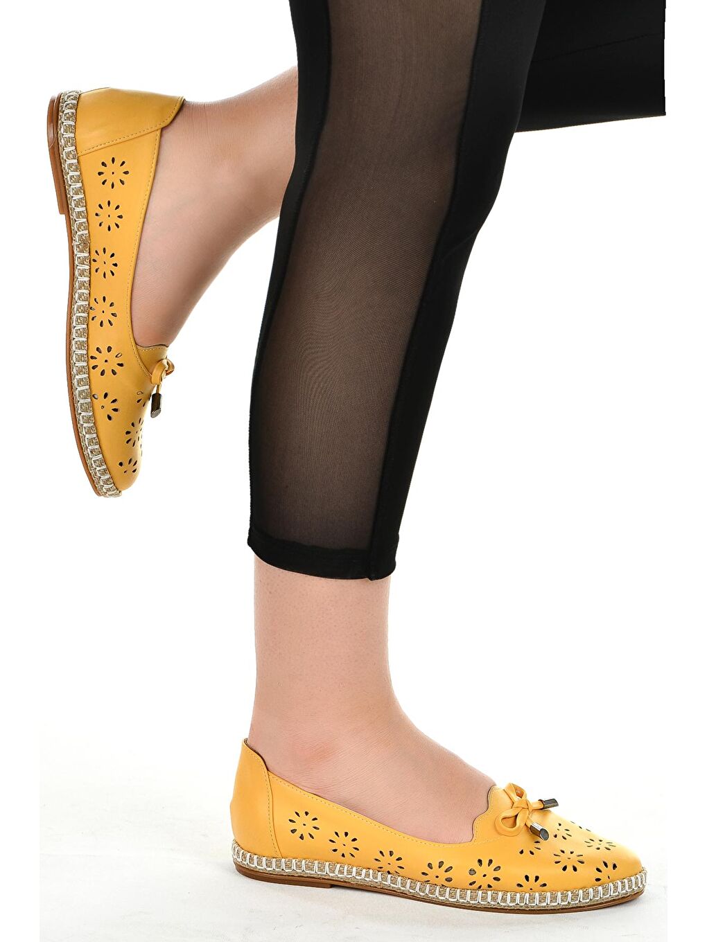 Sarı Günlük Anatomik Kadın Babet Ayakkabı 139-45-1