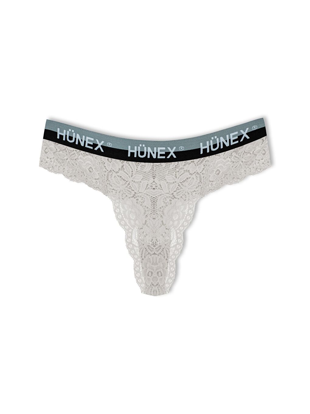 Siyah Dantelli Yazılı Lastik Tanga Kadın Külot 3'Lü-2