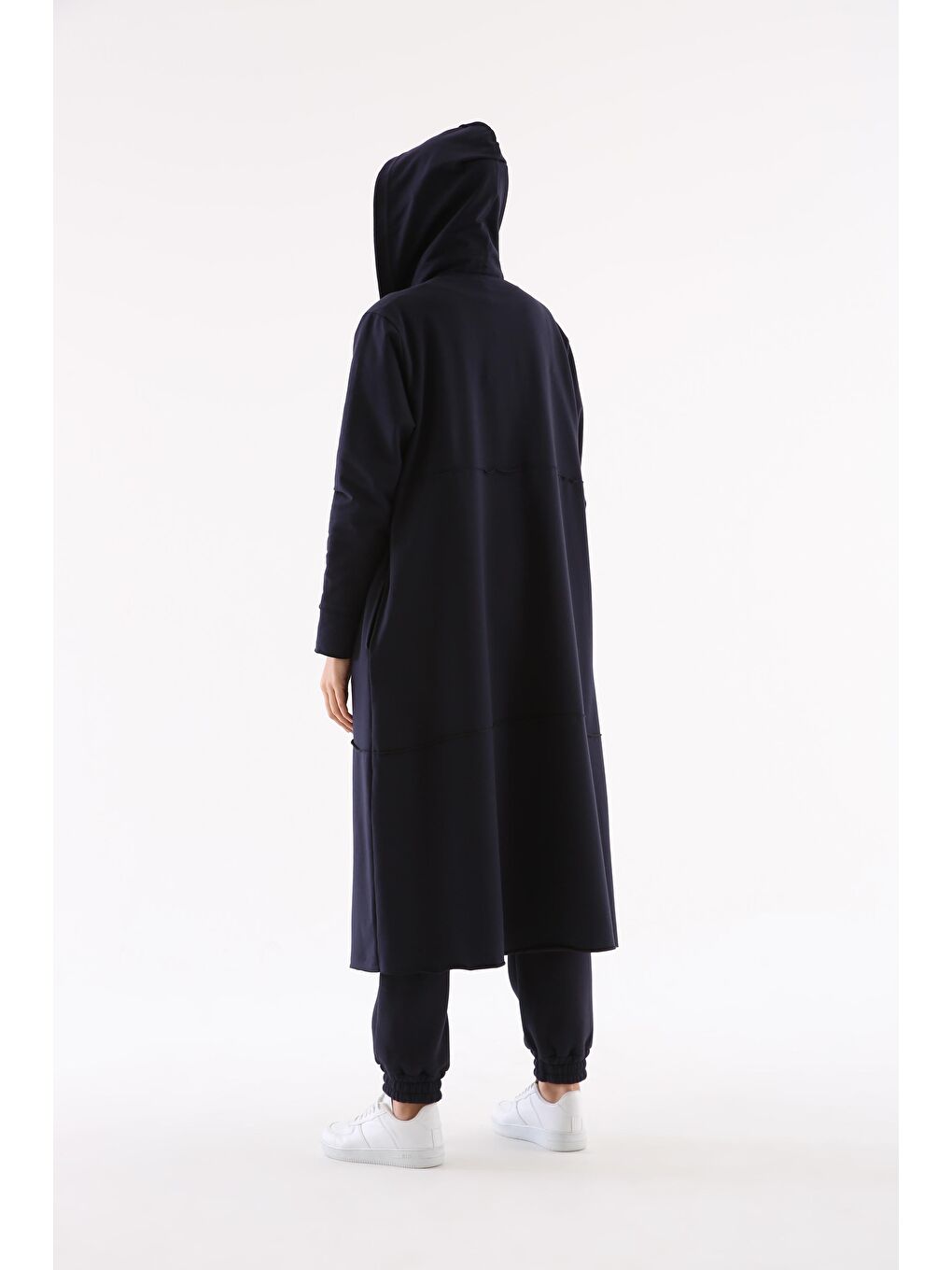 Lacivert Büyük Beden Penye Hırka-4