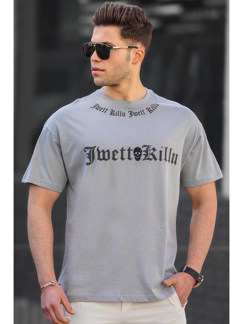 Gri Erkek Tişört 5204