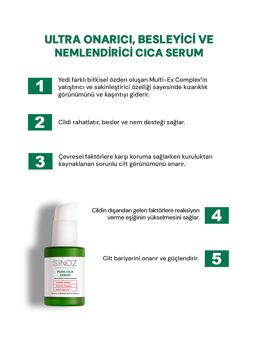 Pure Cica Ultra Onarıcı ve Besleyici Bakım Serumu 30 ml-1