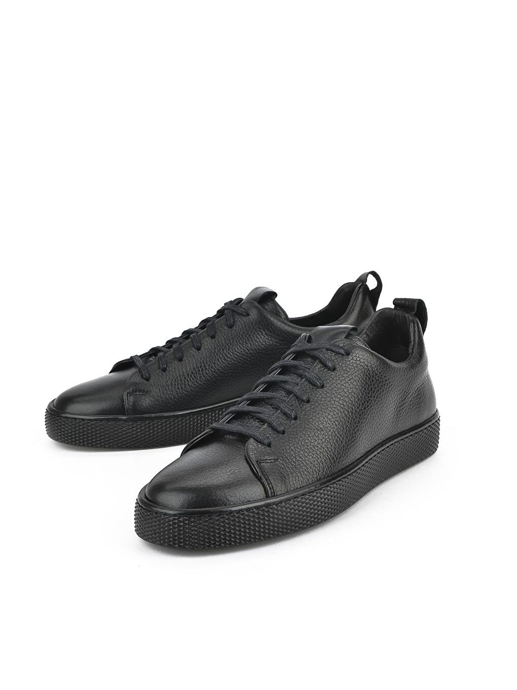 Erkek Hakiki Deri Sneaker 123983 875M Siyah-4