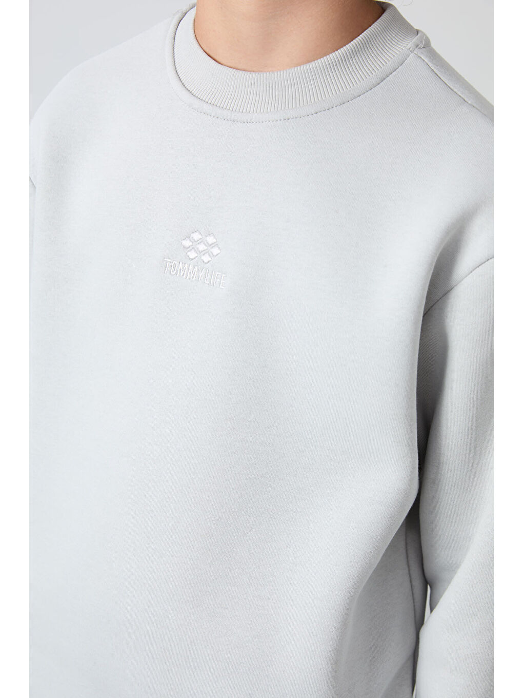 Bej Taş Pamuklu Kalın İçi Tüylü Yumuşak Dokulu Standart Fit Nakışlı Erkek Çocuk Eşofman Takım - 11249-3