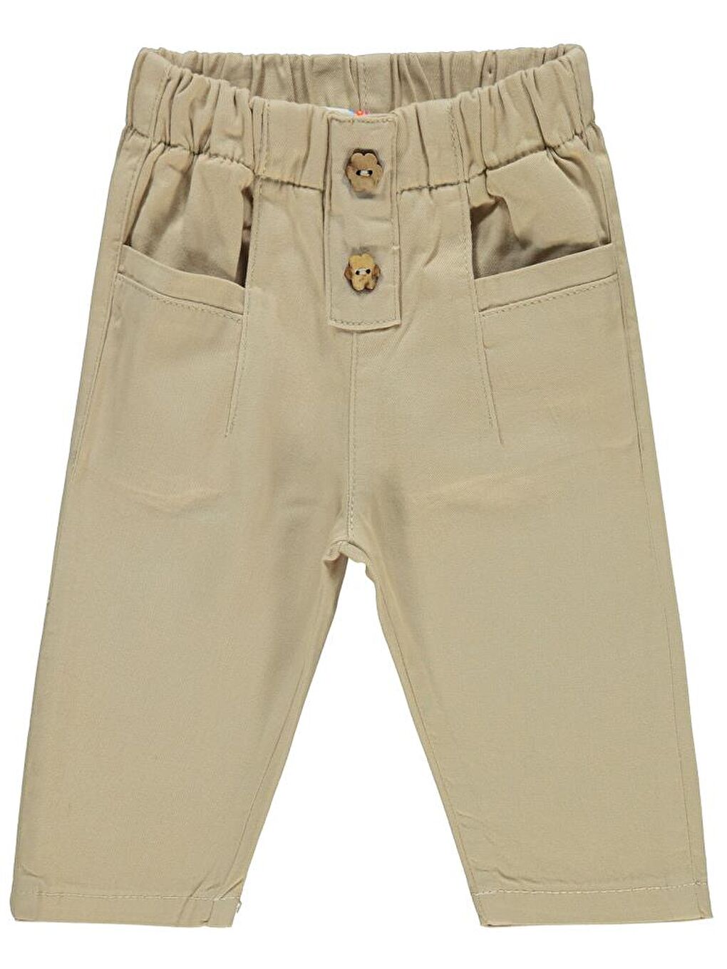 Baby Düğme Detaylı 6-18 Ay Pantolon - Bej9-12 Ay