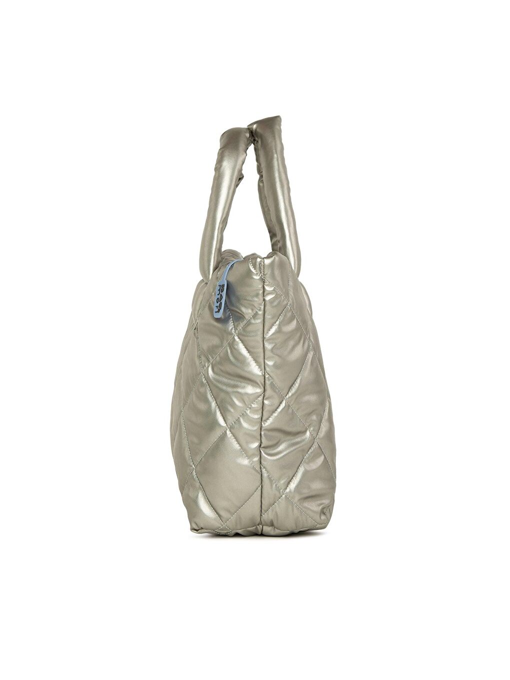 Gri Kapitone Şişme Çanta-2