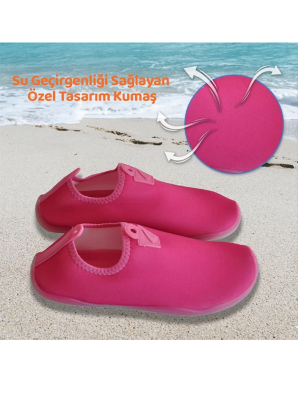 Lab Çok Amaçlı Plaj Ve Deniz Ayakkabısı Pembe-3