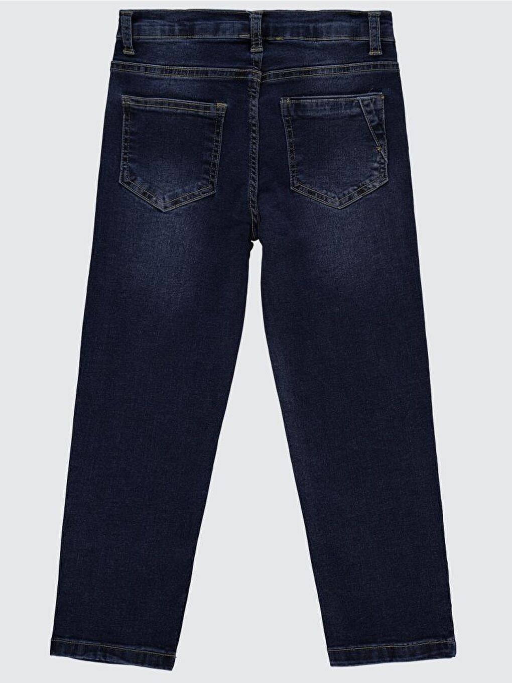 Boys Beş Cep Taşlamalı 10-13 Yaş Pantolon - Mavi 10-11 Yaş-1