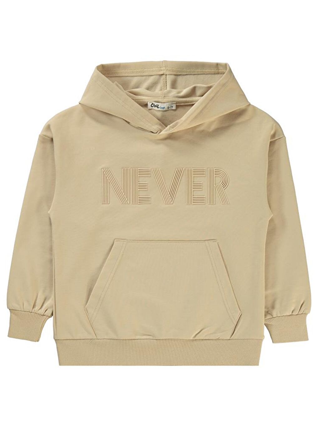 Boys Neber Baskılı 6-9 Yaş Sweatshirt - Bej 9-10 Yaş