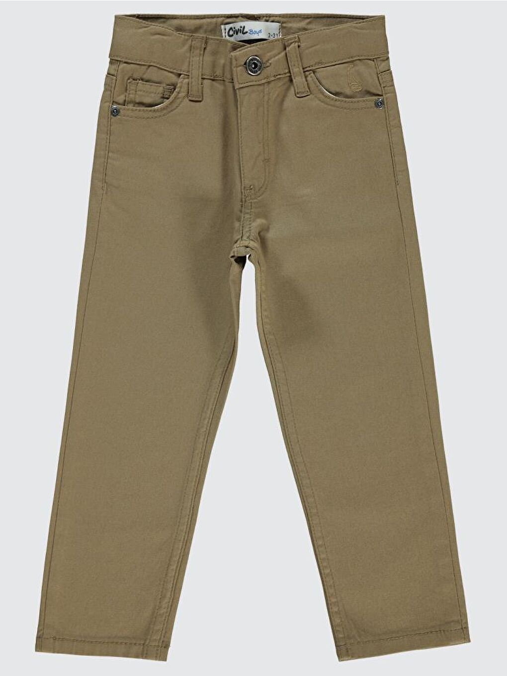 Boys Yelkenli Nakışlı 2-5 Yaş Pantolon - Bej 2-3 Yaş-1
