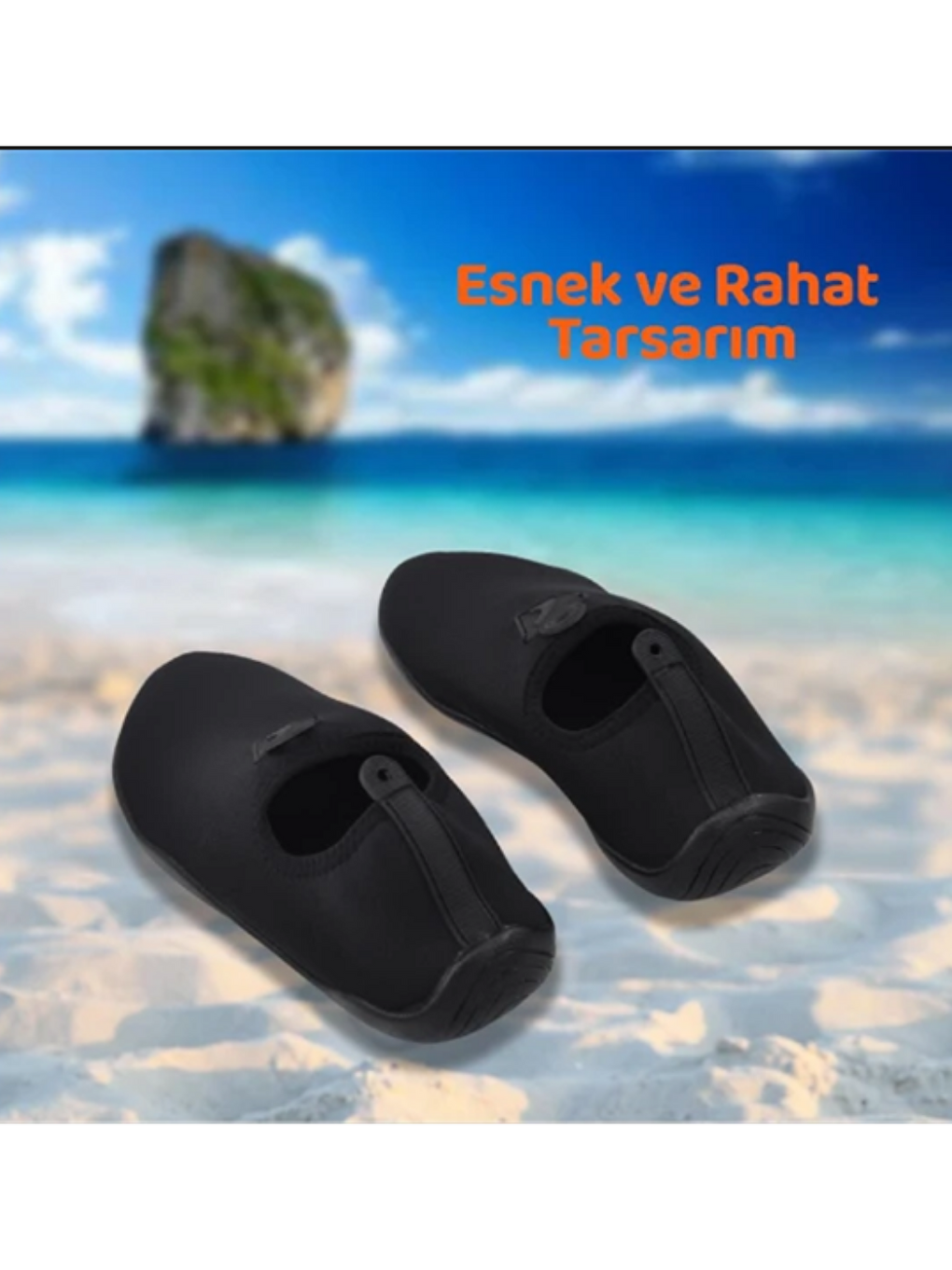 Lab Çok Amaçlı Plaj Ve Deniz Ayakkabısı Siyah-3