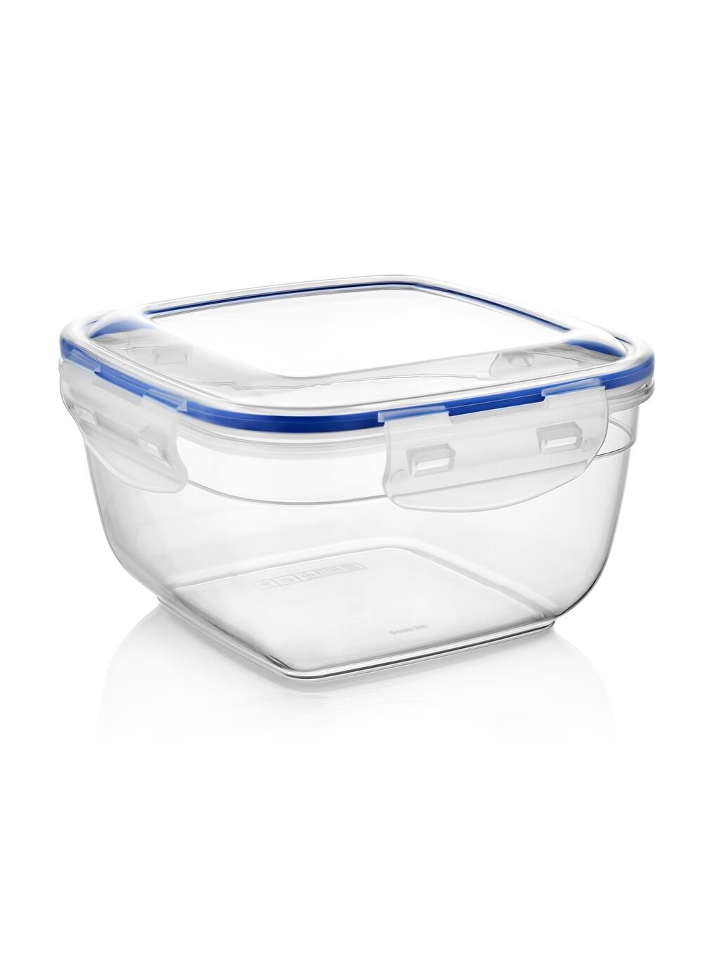 Beyaz Kare Sızdırmaz Vakum Kapaklı 4 Adet Saklama Kabı | Saklama Kap Seti-3