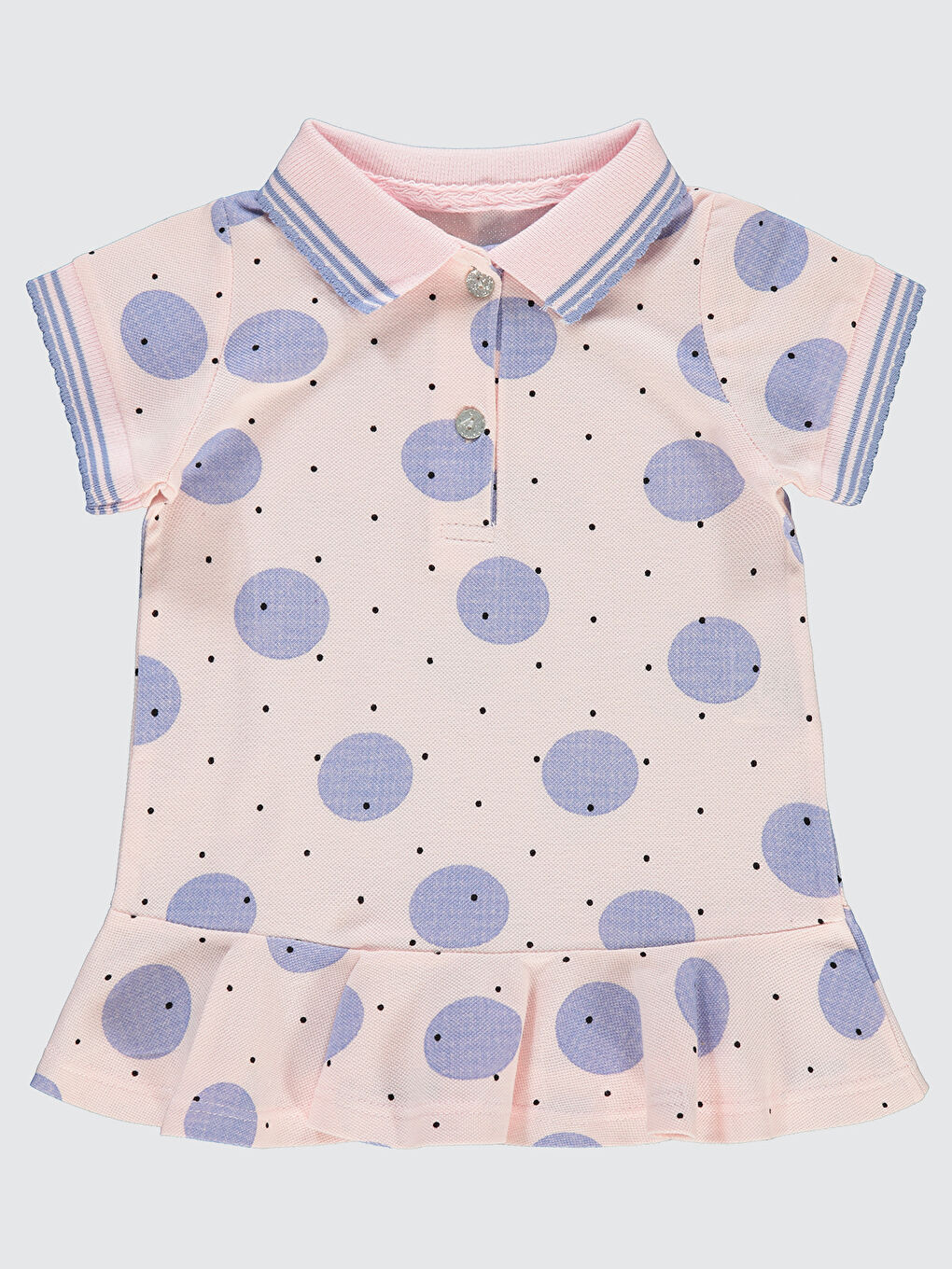 Kız Bebek Elbise 6-18 Ay Pembe