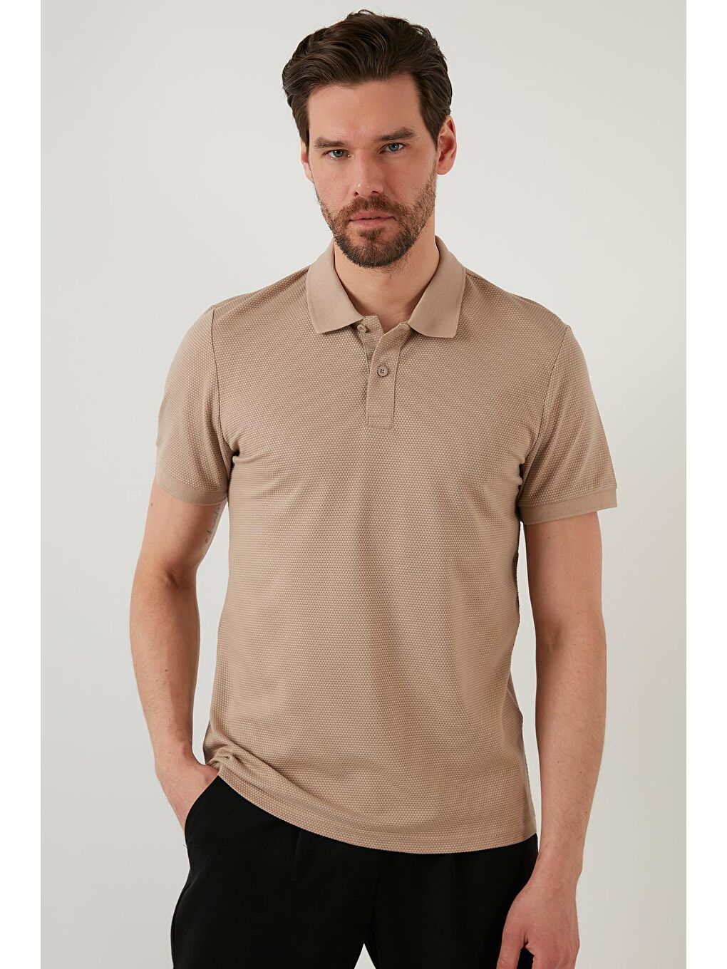 Buratti Kahverengi Regular Fit Pamuklu Düğmeli Polo T Shirt 5902326 - 6