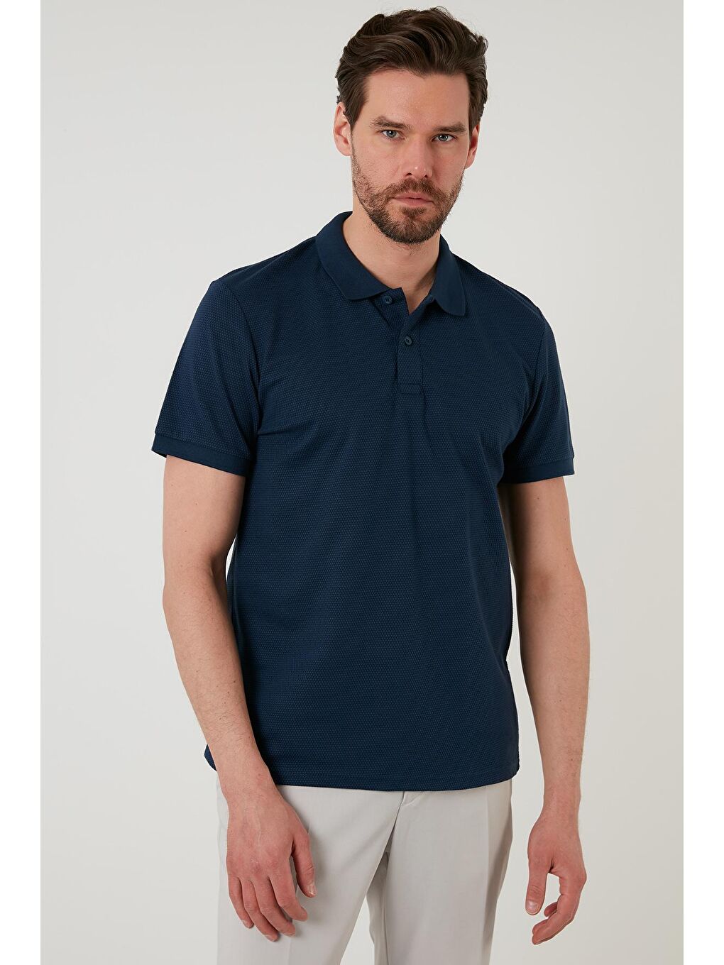 Buratti İndigo Regular Fit Pamuklu Düğmeli Polo T Shirt 5902326 - 7