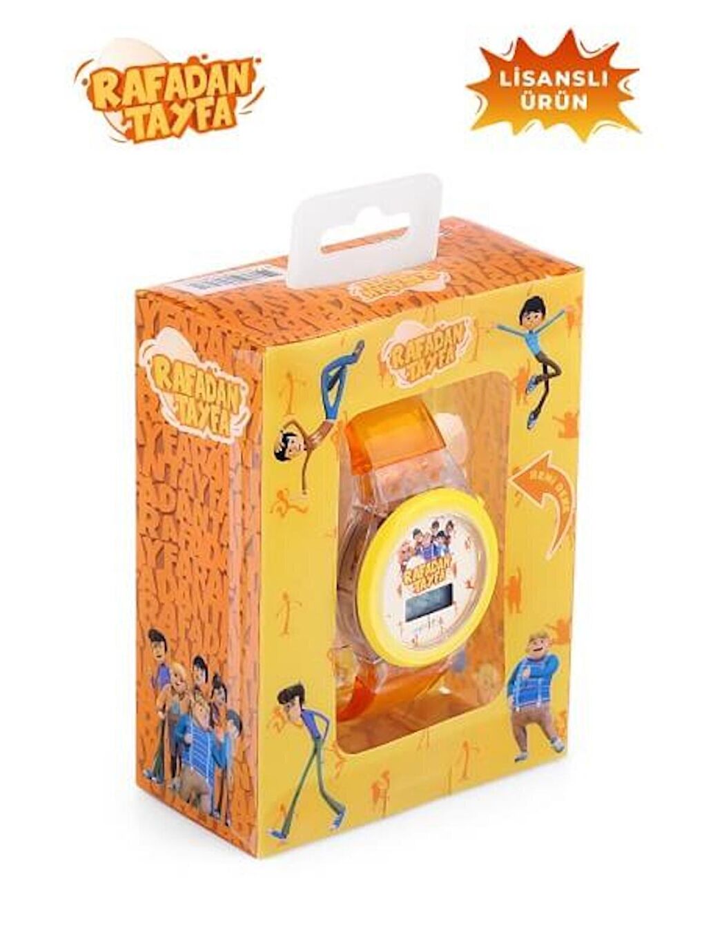 MiniFlak Lisanslı Rafadan Tayfa RF7210 Sarı Işıklı Çocuk Kol Saati-3