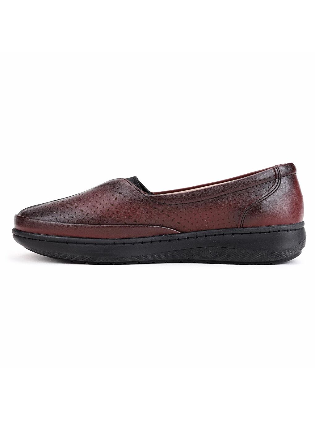 Bordo Rahat Konfor Özel Topuk Jeli Anne Günlük Ayakkabı Y12-4