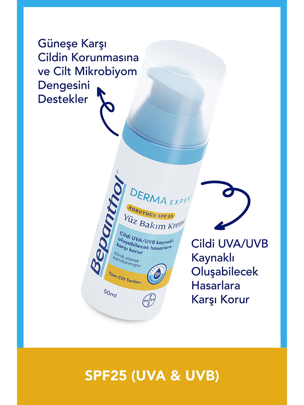 Derma Nemlendirici & Besleyici Spf25 Güneş Koruyuculu Günlük Yüz Bakım Kremi - Kuru hassas ciltler-2