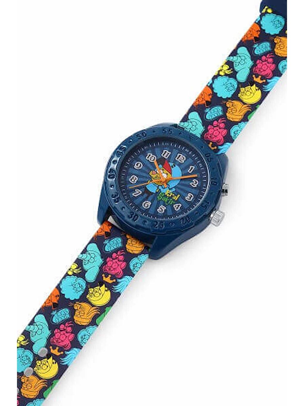 MiniFlak Lisanslı Kral Şakir KS9469-2 Işıklı Mavi Erkek  Çocuk Kol Saati