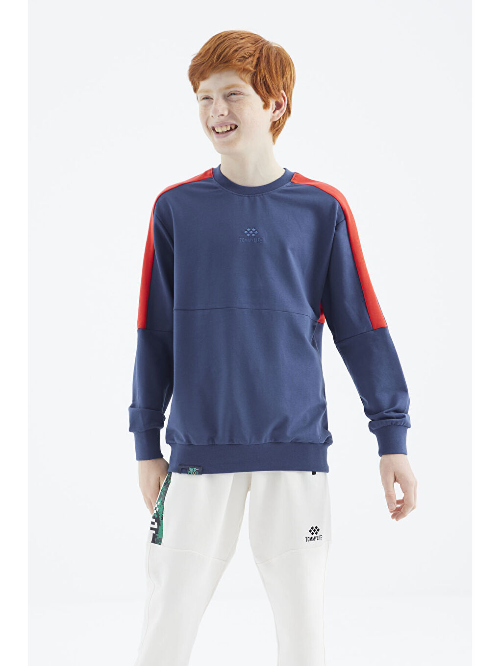 Mavi Parlament Basic O Yaka Erkek Çocuk Sweatshirt - 11182-2