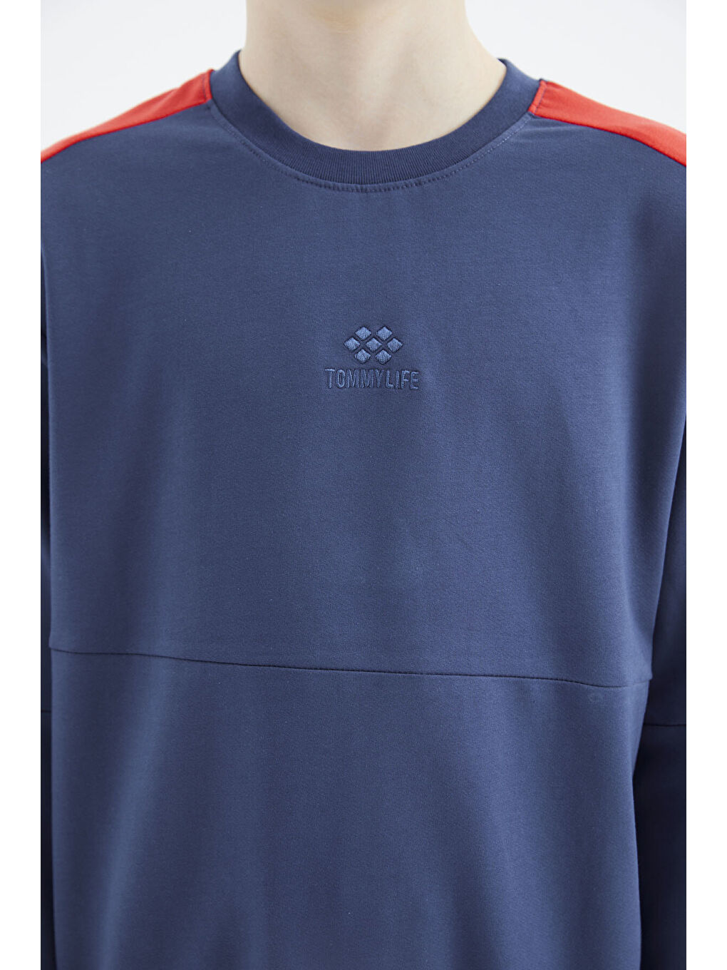 Mavi Parlament Basic O Yaka Erkek Çocuk Sweatshirt - 11182-3