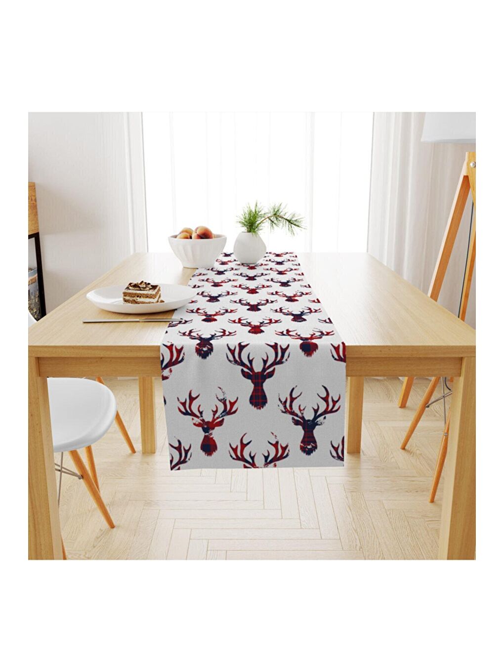 Karışık Yılbaşı Desenli Runner Modeli 40x140 cm-1