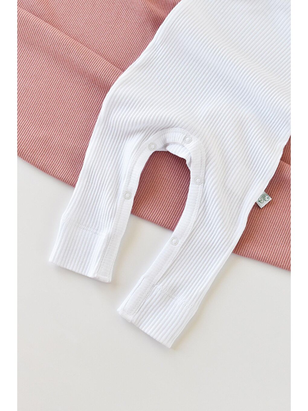 Beyaz Modal Uzun Kollu Tulum-2